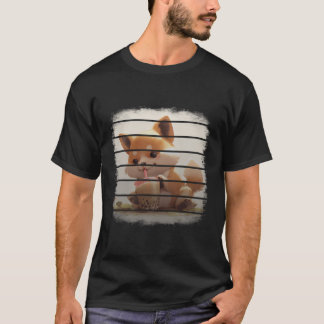 T-shirt Retro Vintage sourire Kawaii Chien Boire Boba Mil