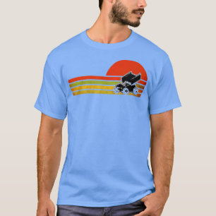 T-shirt Retro Vintage Sprint Voiture Dirt rack Racing Dist
