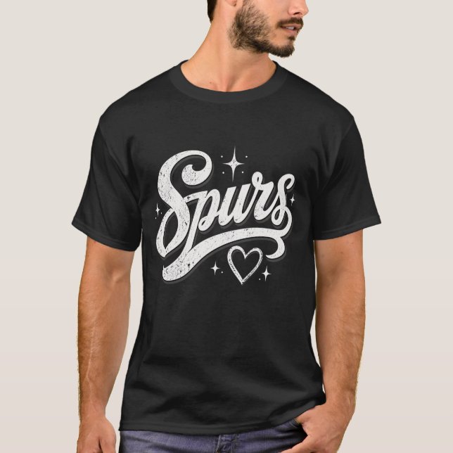 T-Shirt Rétro Vintage Spurs (Devant)
