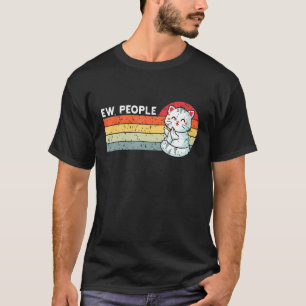 T-shirt Retro vintage Style Ew Personnes Chat pour hommes