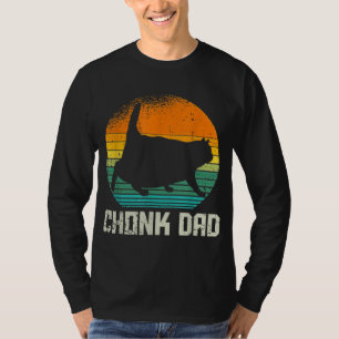 T-shirt Retro Vintage Style Funny Fat Daddy Chat Meme Chon