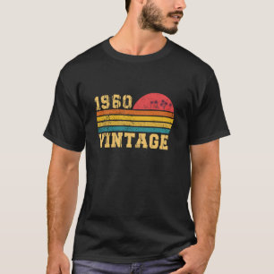 T-shirt Retro Vintage Sunset 1960 Anniversaire