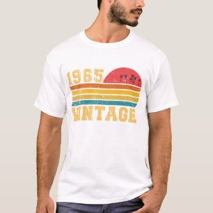 T-shirt Retro Vintage Sunset 1965 Anniversaire