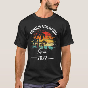 T-shirt Rétro Vintage vacances en famille 2022 Hawaii Kaua
