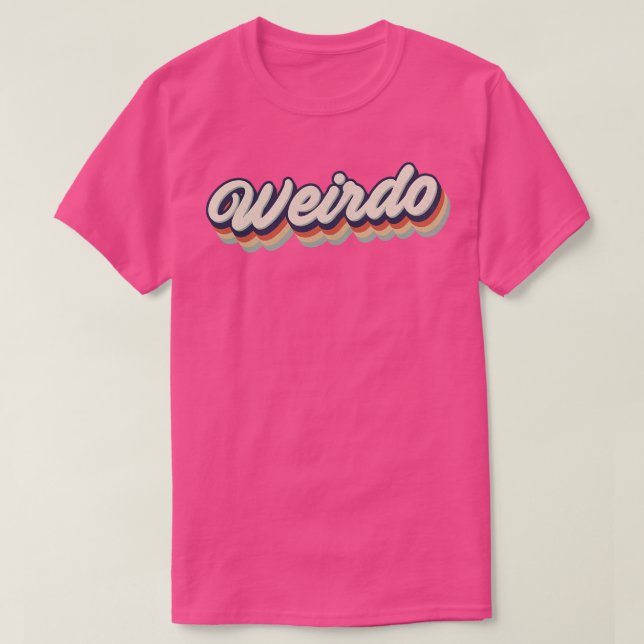 T-shirt Retro Vintage Weirdo (Design devant)