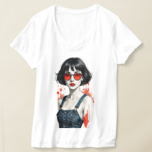T-shirt rétro vintage Y2K pour femmes – Pop Art de
