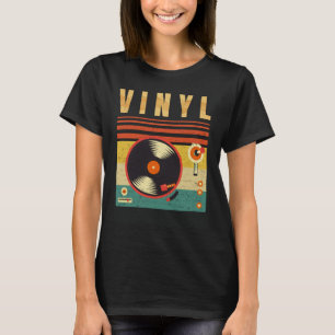 T-shirt Retro Vinyl Music Addict Digine Vinyl Crate