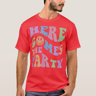 T-shirt Retro Voici la mariée Bachelorette Party Brid