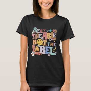 T-shirt Rétro Voir Le Capable Pas L'étiquette Professeur A