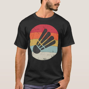 T-shirt Rétro Volant Vintage Joueur de Badminton Entraîneu