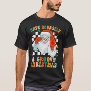 T-shirt Retro Vous Ayez Un Super Noël Cute Père Noël