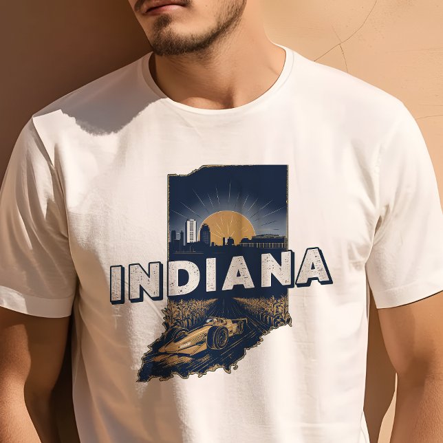 T-shirt Retro Voyage Iconic Indiana Graphic (Créateur téléchargé)