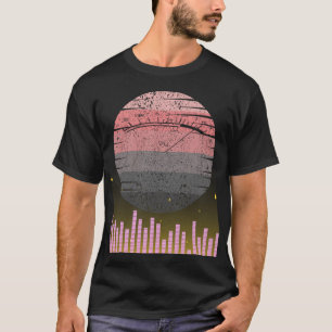 T-shirt Retro VU Meter Hi-Fi Stereo Music Lover Design