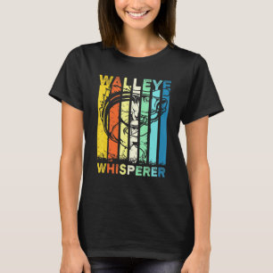 T-shirt Retro Walleye Whisperer Walleye Pêche les années 7