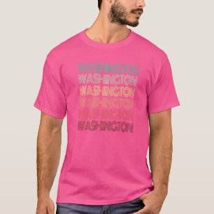 T-shirt Retro Washington Home State Roots Seattle Family P