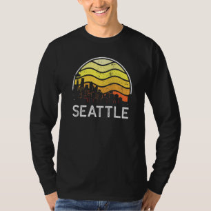 T-shirt Rétro Washington Seattle Visiteurs Toit Terrasse V