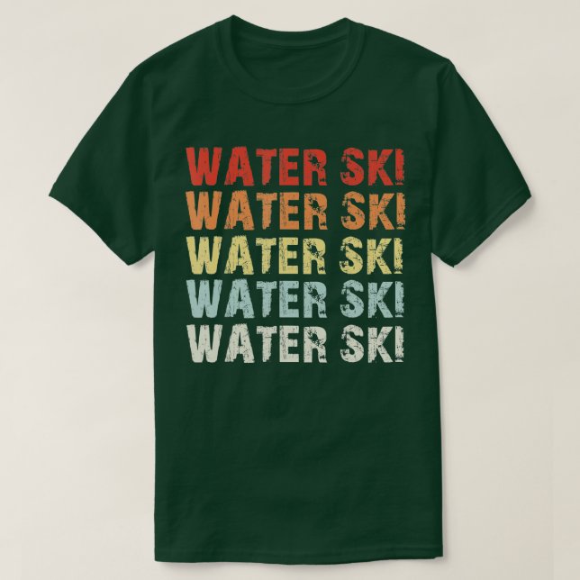 T-shirt Retro Water Ski Lover Gift Waterski Love Gifts Ski (Design devant)