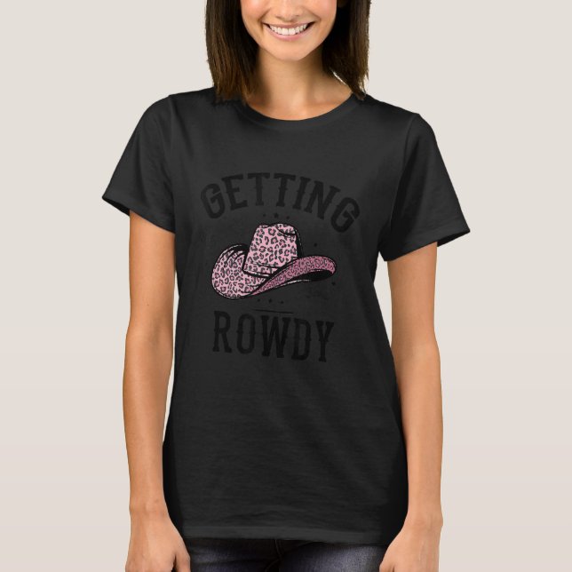 T-shirt Retro Wavy Obtenir Hitler Obtenir Rowdy Bachelore (Devant)