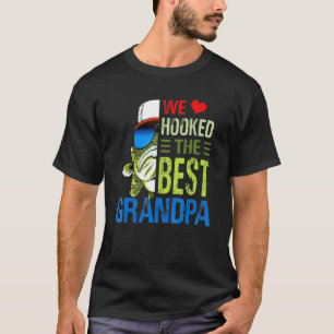 T-shirt Retro We Looked Hooked The Best Grand-pa Fisherman