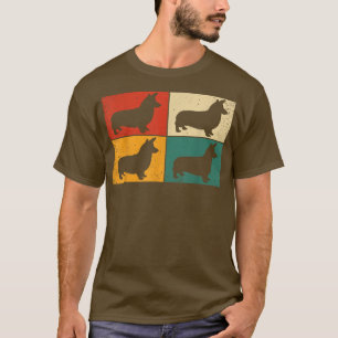 T-shirt Retro Welsh Corgi Vintage nouveauté Amoureux des c