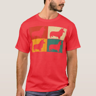 T-shirt Retro Welsh Corgi Vintage nouveauté Amoureux des c