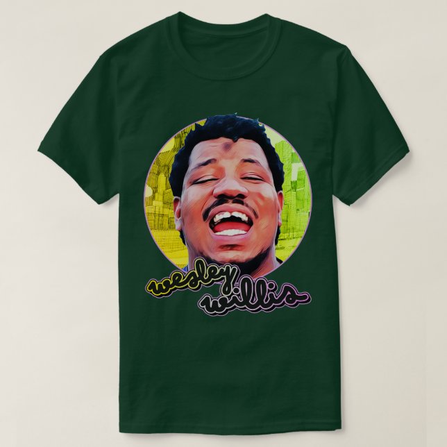 T-shirt Retro Wesley Willis Hommage Visuel (Design devant)