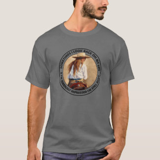 T-shirt Retro Western Cowgirl Parfois Je Regarde En Retour