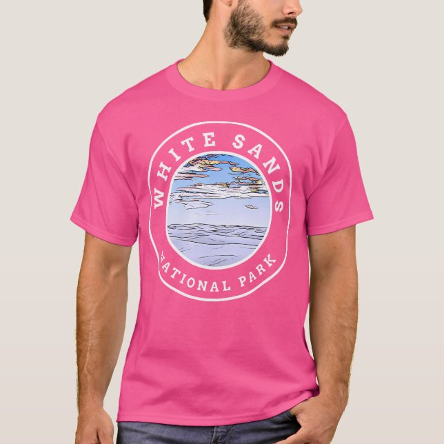 T-shirt Retro White Sands National Park New Mexico Randonn (Devant)