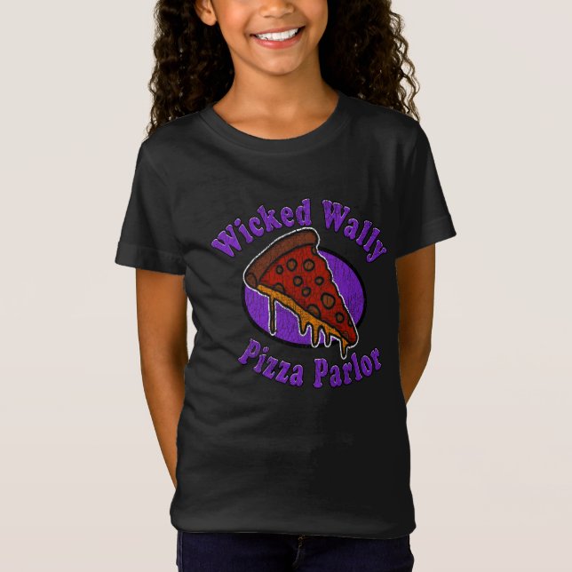 T-Shirt Retro Wicked Wally's Pizza Parlor (Devant)
