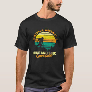 T-shirt Retro Winthrop Washington Big foot Souvenir