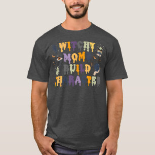 T-shirt Retro Witchy Maman Générer Caractère Halloween Mam