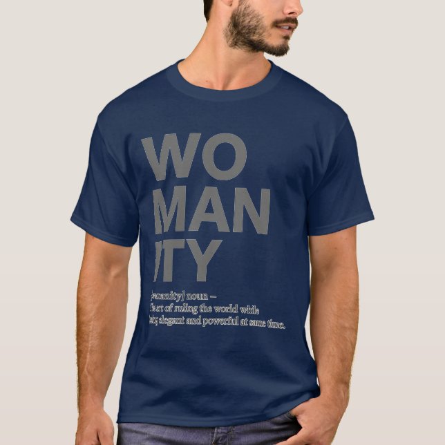 T-shirt Rétro WOMANITY (Devant)