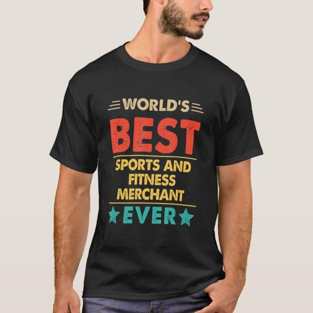 T-shirt Retro World's Best Sports And Fitness Merchant Eve (Devant)
