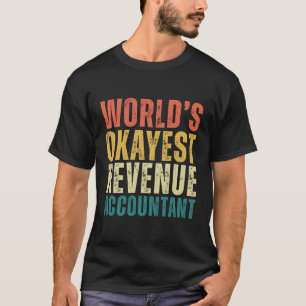T-shirt Retro World'S Okayest Comptable De Revenus Funny A