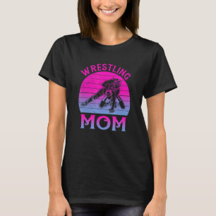 T-shirt Retro Wrestling Maman Sports Mama Wrestler Mère