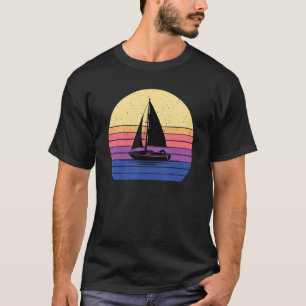 T-shirt Retro Yacht Vêtements de voilier Bateau à voile Ca