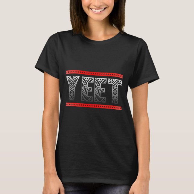 T-shirt Retro Yeet Tribal Art Funny Saying Meme Mens Women (Devant)