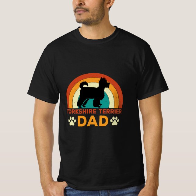 T-shirt Retro Yorkshire Papa (Devant)
