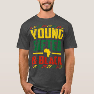 T-shirt Retro Young Gifle & Black History Melanin African