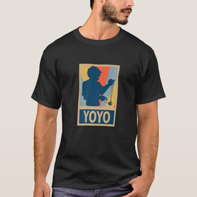 T-shirt Retro Yoyo Yoyo Jeu de jouets Pastime YOYO (Devant)
