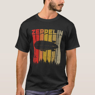 T-shirt Rétro Zeppelin les années 70 80s Dirigible Airship