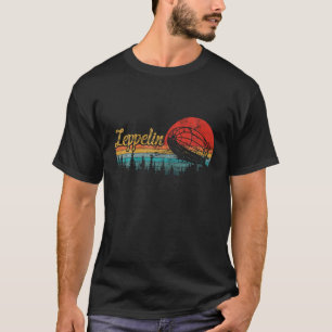 T-shirt Rétro Zeppelin les années 70 Dirigible Blimp Airsh