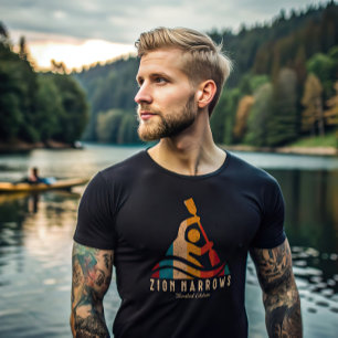 T-shirt Retro Zion Narrows Kayaking