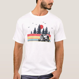 T-shirt Rétros cadeaux vintages de chauffeur de camion
