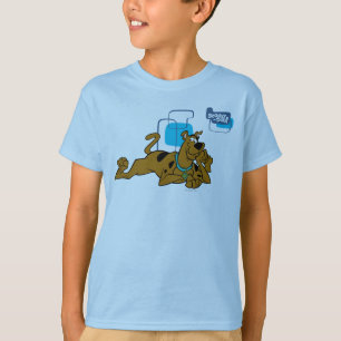 T-shirt Rétros carrés Scooby-Doo se couchant