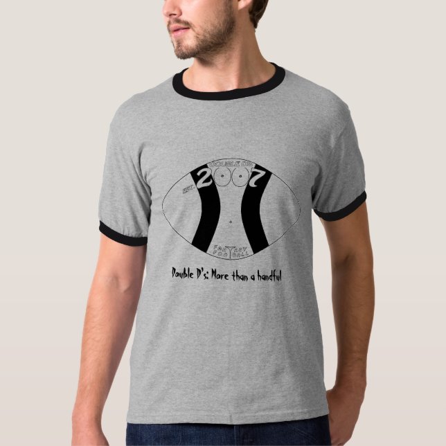 T-shirt rétros d de double (Devant)