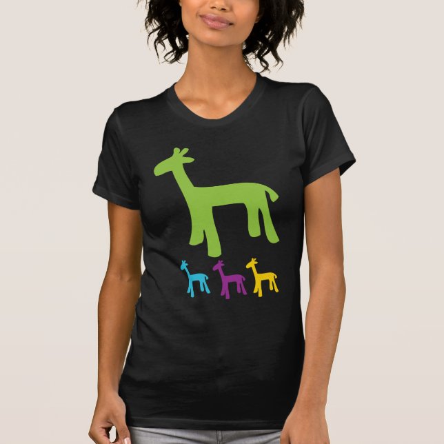 T-shirt Rétros petites girafes (Devant)