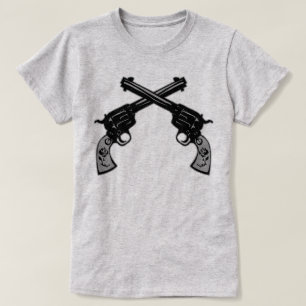 T-shirt Rétros pistolets croisés