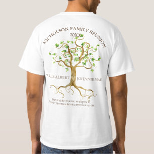 T-shirt Retrouvailles de la famille des racines de l'arbor