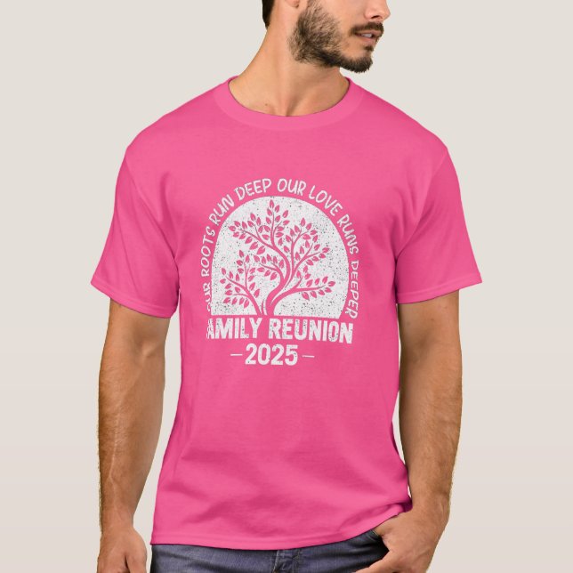T-shirt Retrouvailles Familiales 2025 Nos Racines Profonde (Devant)
